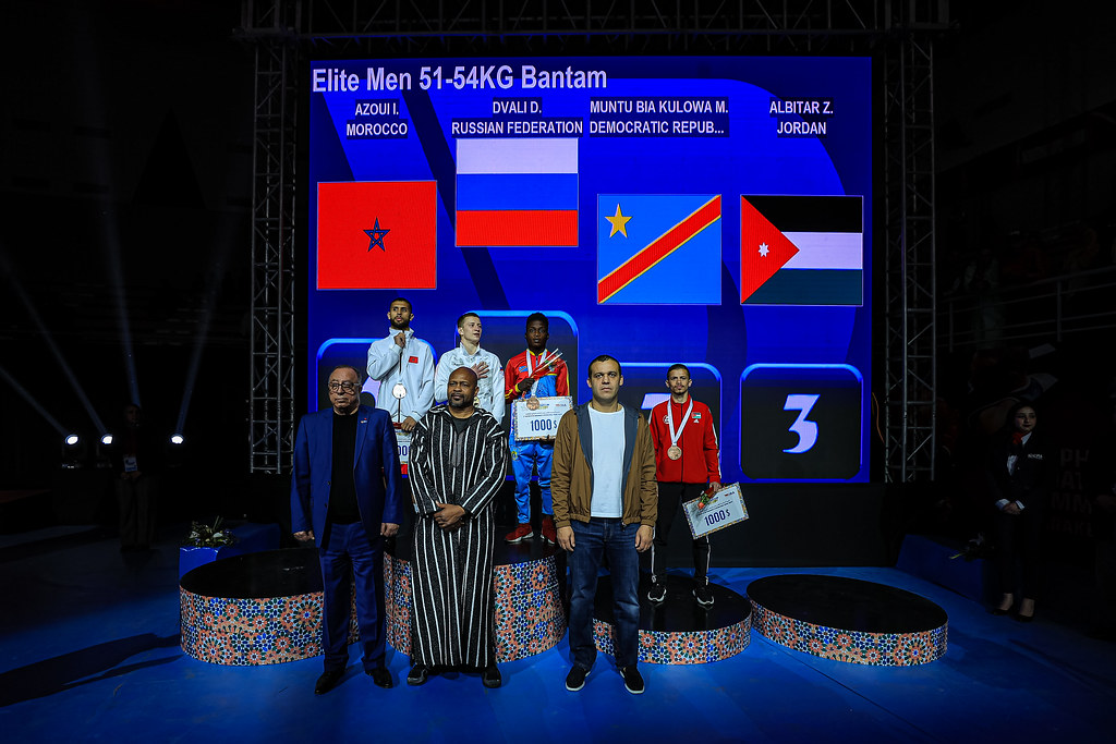 Muntu Biakulowa Marcel médaille de bronze des 54KG